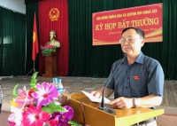 Ông Phan Đình Hiền - Chủ tịch HĐND xã khai mạc kỳ họp