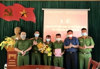 Quỳnh Đôi, tổ chức Lễ công bố Quyết định thành lập Chi bộ Công an xã