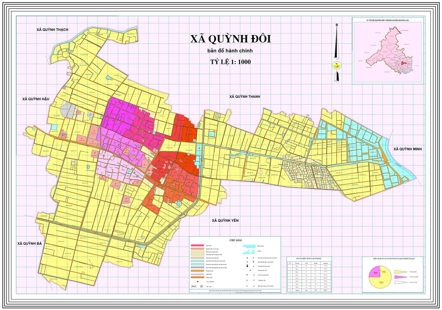 Bản đồ hành chính xã Quỳnh Đôi